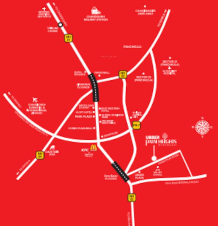 palm heights Location Plan