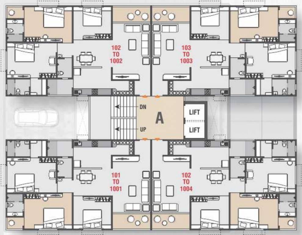 Images for Cluster Plan of Radhe Heights