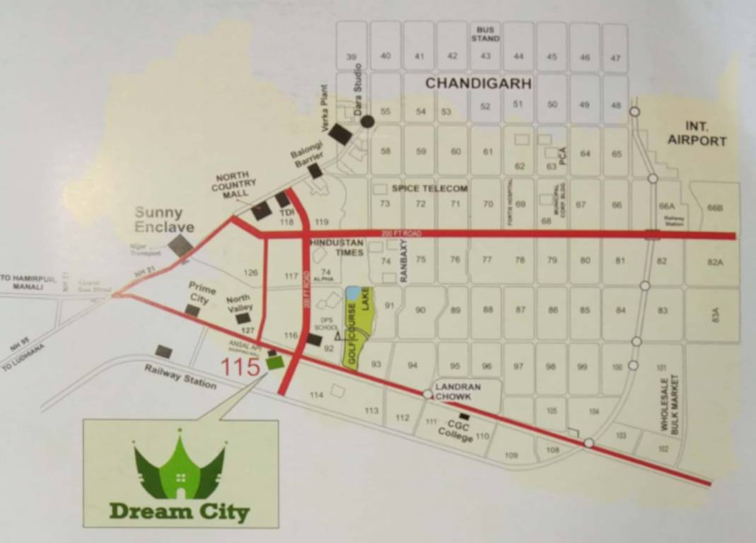 Images for Location Plan of Proud nature buildtech Dream City