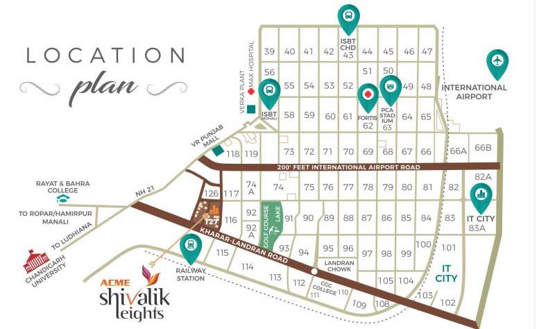 shivalik heights Location Plan