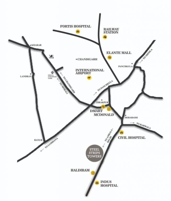  ssl highway towers Location Plan