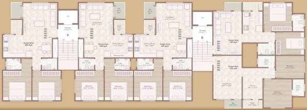  sahaj-residency Tower B Cluster Plan