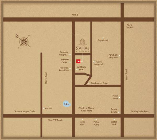  sahaj-residency Location Plan