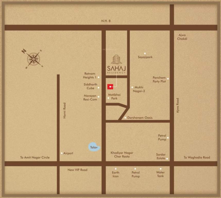  sahaj residency Location Plan