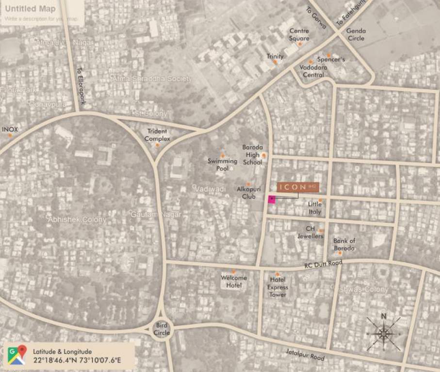 Images for Location Plan of Hallmark Icon 42 Alkapuri