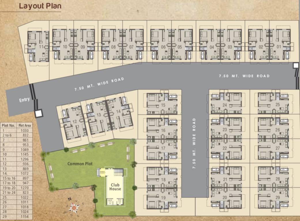 Images for Layout Plan of Vraj Krishna Bunglows