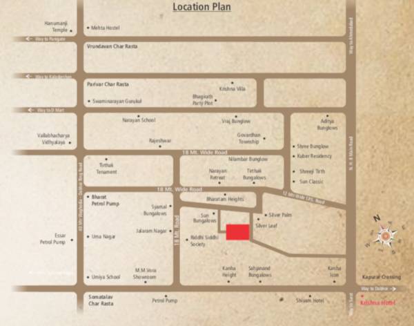 Images for Location Plan of Vraj Krishna Bunglows Images for Location Plan of Vraj Krishna Bunglows