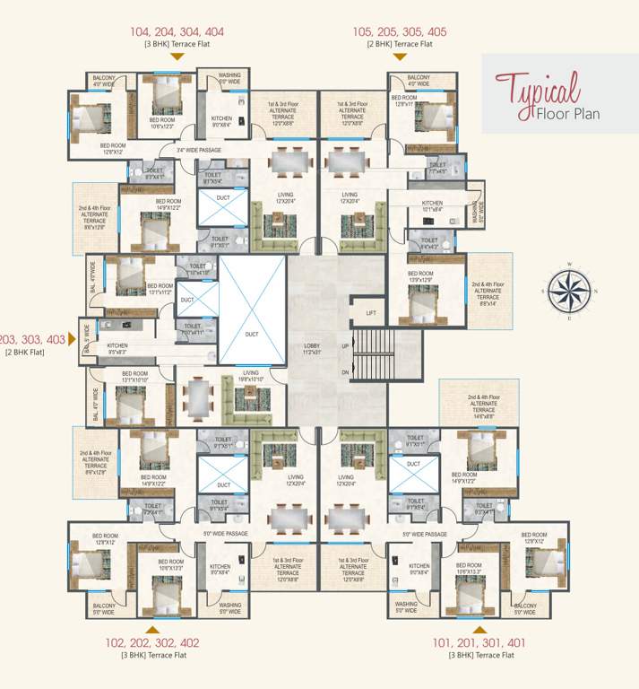  residency Gajanan Residency Cluster Plan