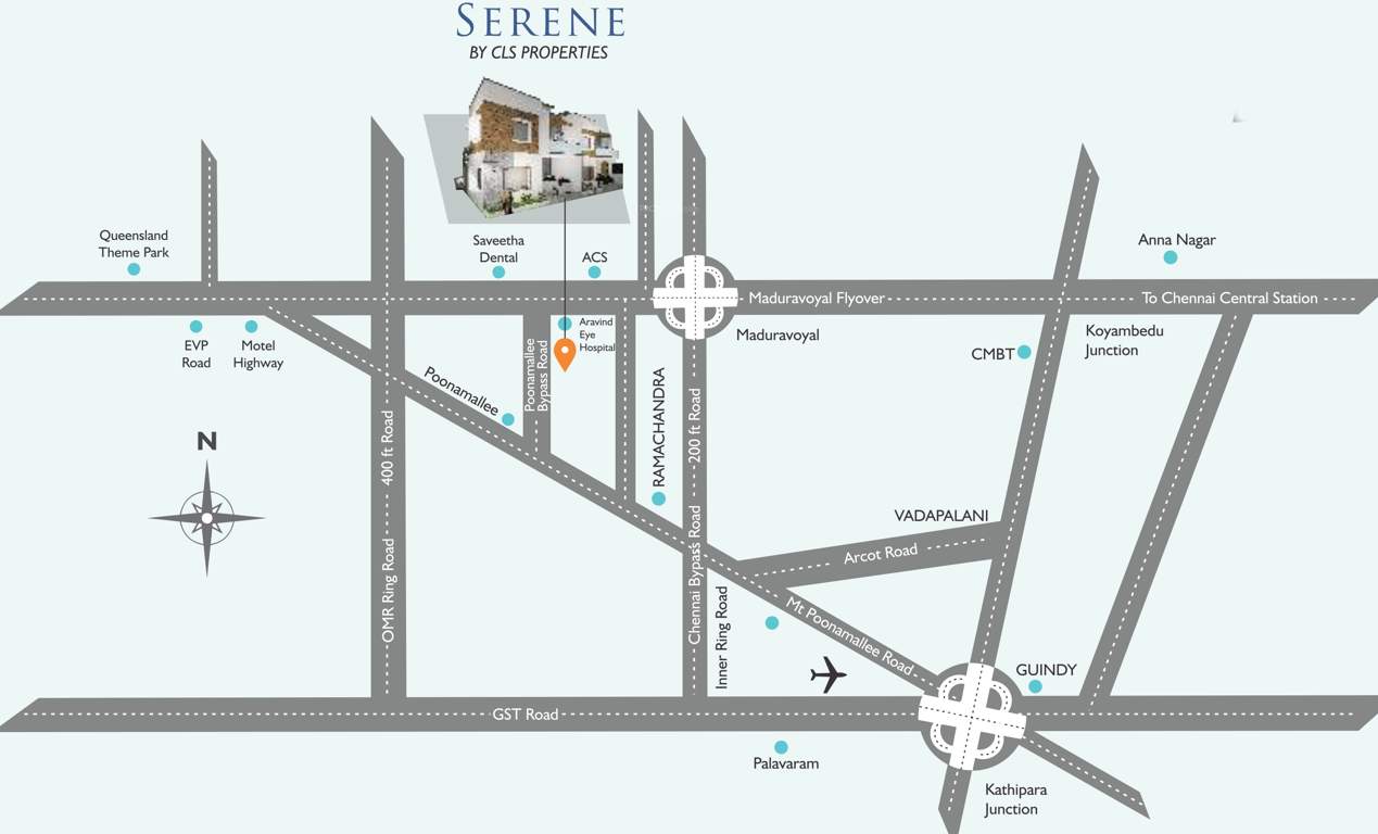  serene villas phase 1 Images for Location Plan of CLS Serene Villas