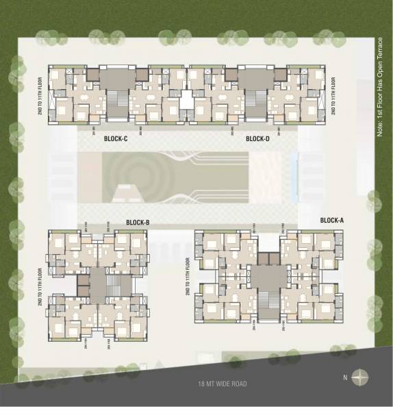 Tower B Cluster Plan heights Tower B Cluster Plan