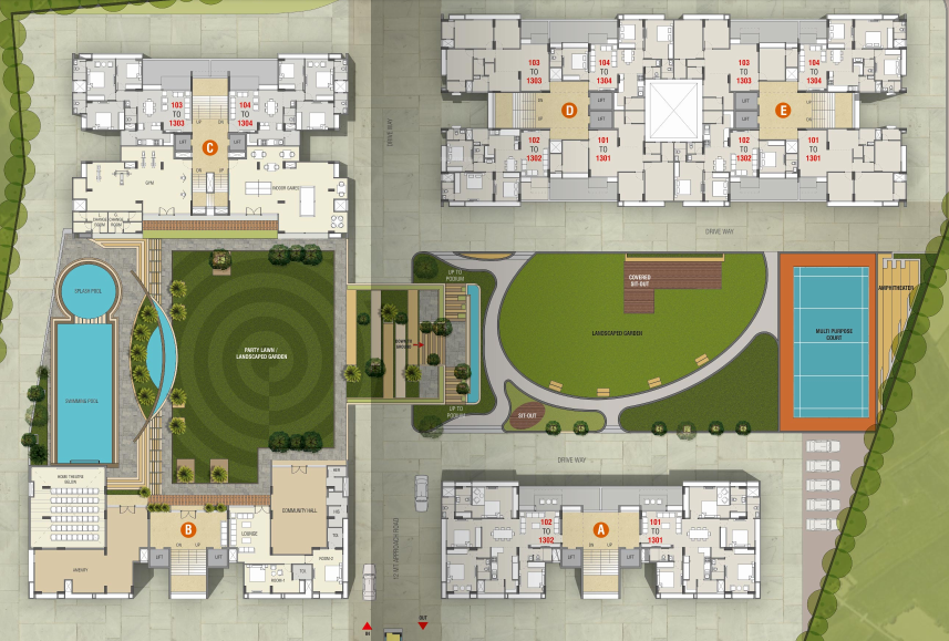 Images for Layout Plan of Darshanam Splendora II