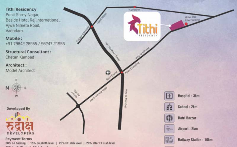 Images for Location Plan of Rudraksh Developers vadodara Tithi Residency