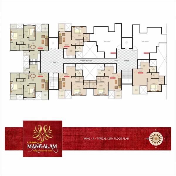  mangalam Chandika Cluster Plan for 12th Floor