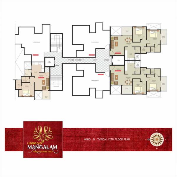  mangalam Katyayani Cluster Plan for 12th Floor