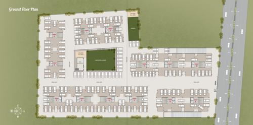  safal-iris Tower A, B, C, D, E, F, G, H, I, J, K, L, M Cluster Plan for ground Floor