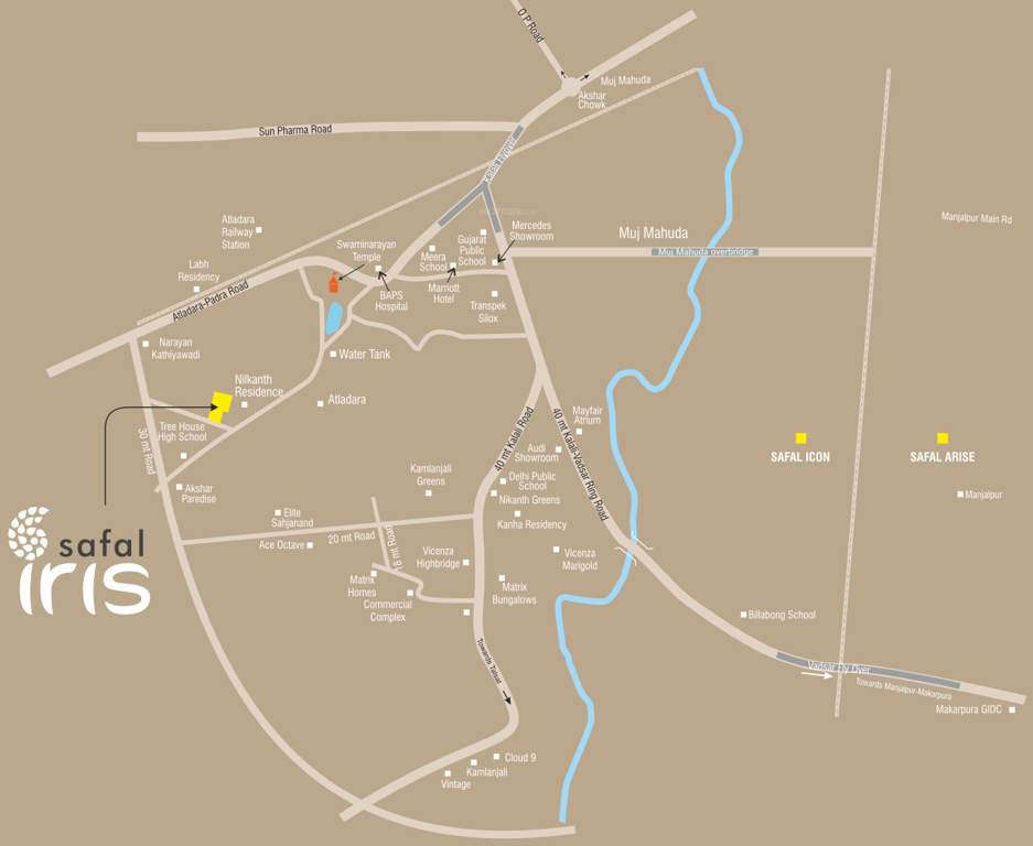 safal iris Images for Location Plan of Sahajanand Safal Iris