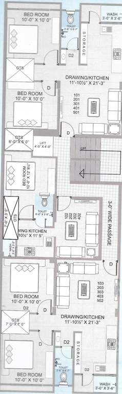 Images for Cluster Plan of Bhanubhai Bhagirath Heights