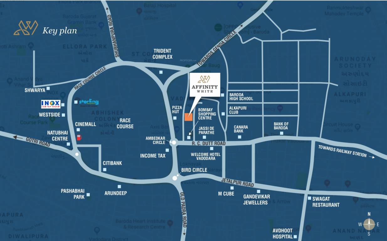  affinity white Location Plan
