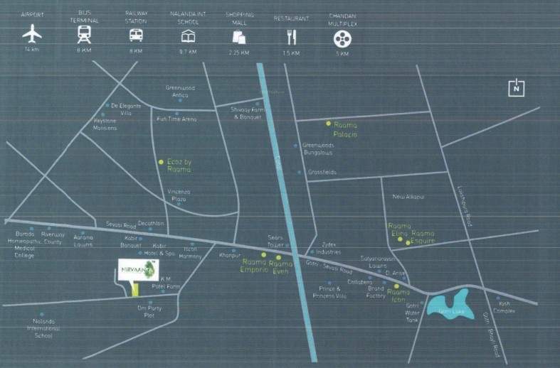 Images for Location Plan of Aadinath Buildcon Nirvaanta