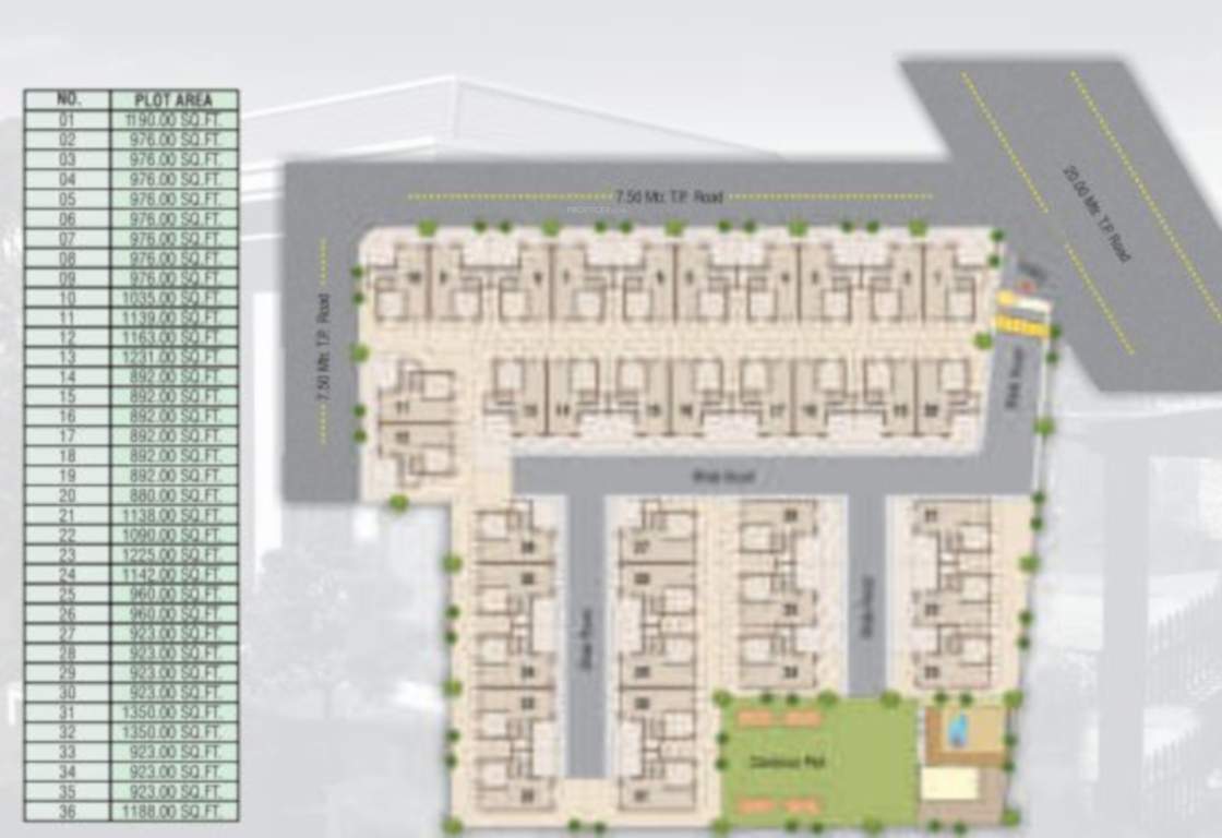 Images for Layout Plan of Prabhuji Vallabh Bunglows