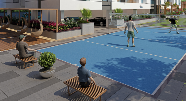 Badminton Court amenities of Ramaa Residency