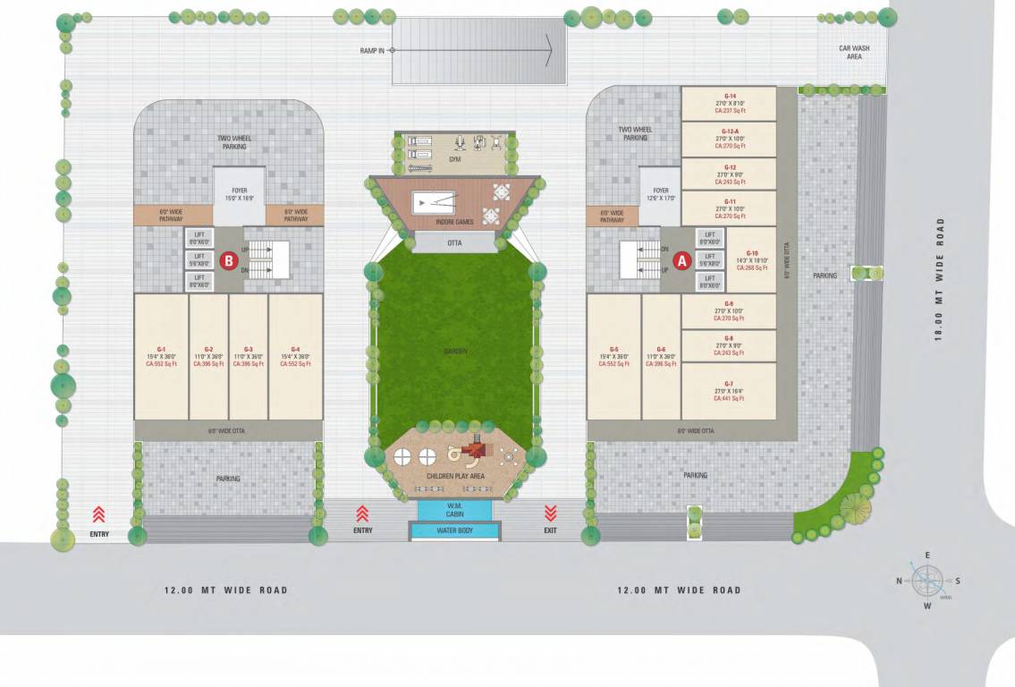  shiv digja Ground Floor Tower A Cluster Plan