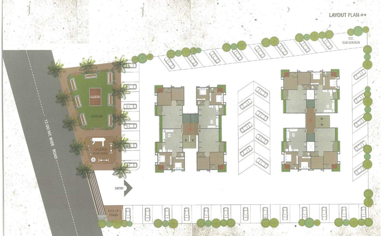Images for Layout Plan of Shivam Shivalik Heights