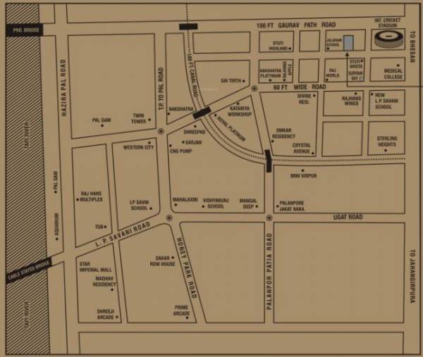  square Location Plan