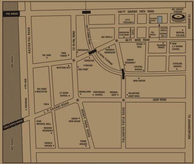  square Location Plan