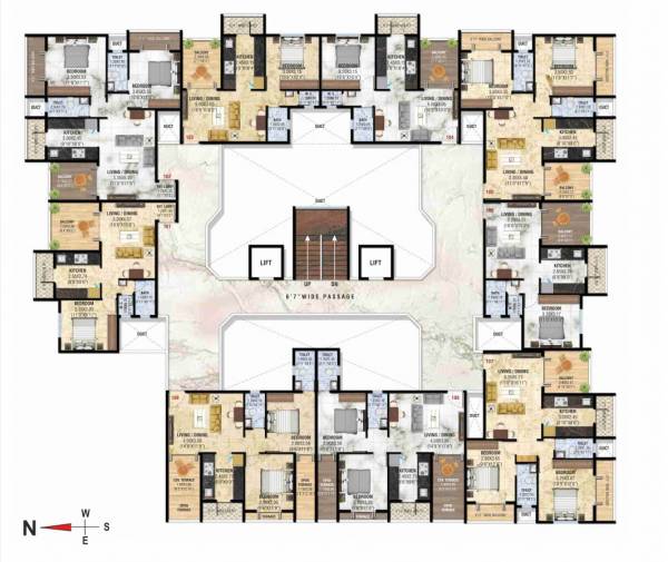  hari-krishna-phase-iv Tower 1 Cluster Plan