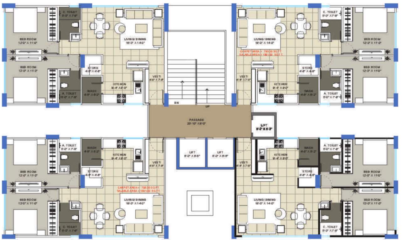 Images for Cluster Plan of Samprati Palace