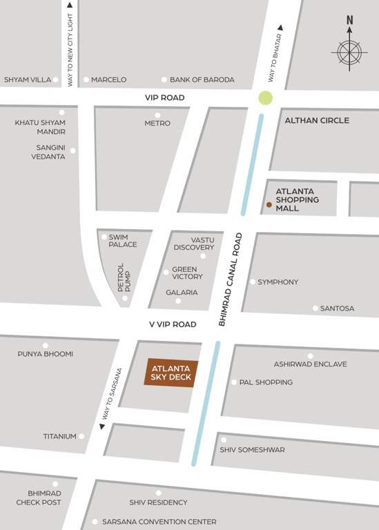  atlanta sky deck Location Plan