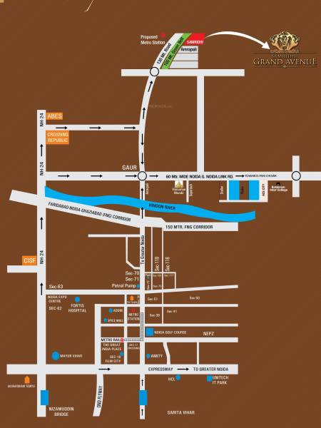 Images for Location Plan of Samridhi Grand Avenue Iconic Tower
