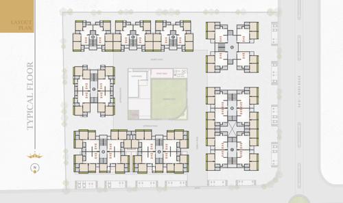  amarnath-eminence Tower A And Tower I Typical Cluster Plan