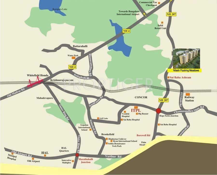 Images for Location Plan of Nitesh Flushing Meadows