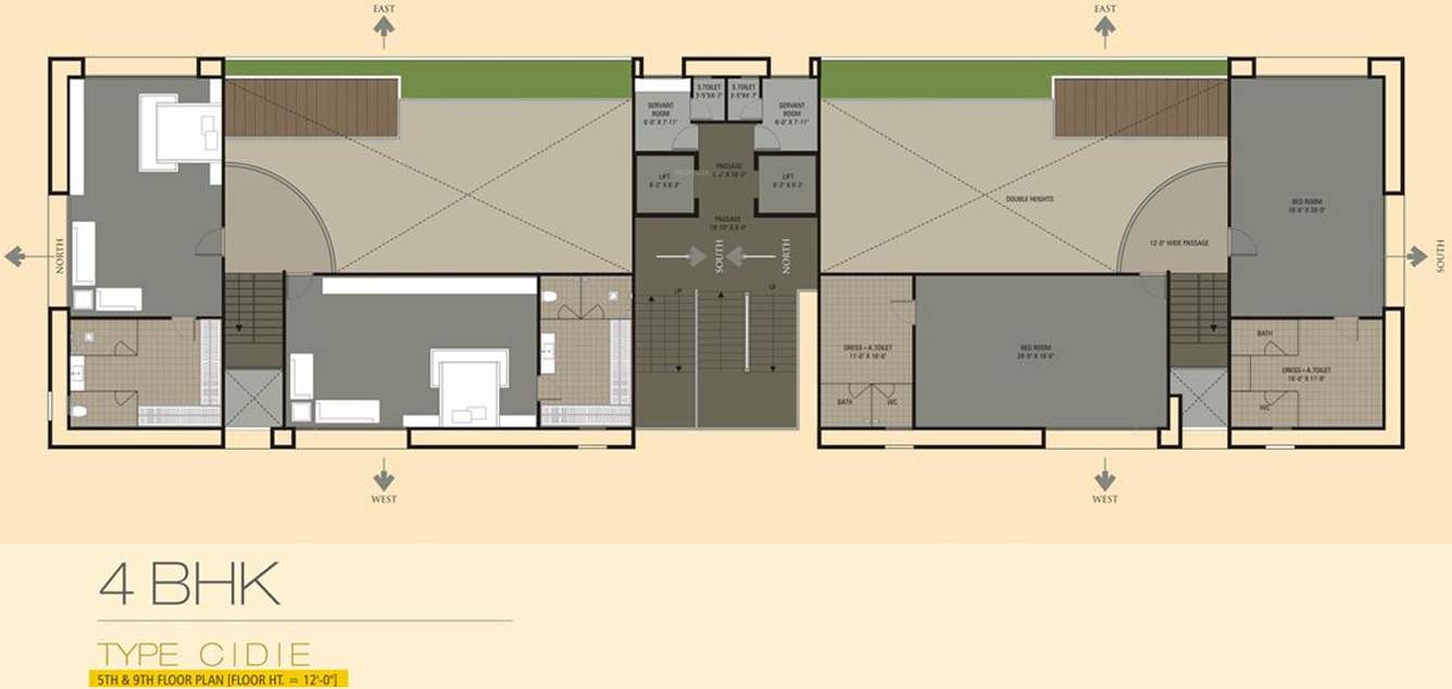 oriana residency Cluster Plan for 5th & 9th Floor