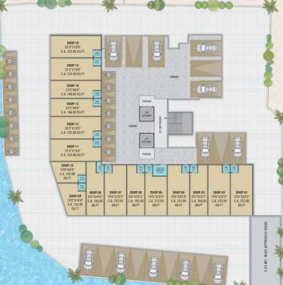  residency Residency Cluster Plan for ground Floor