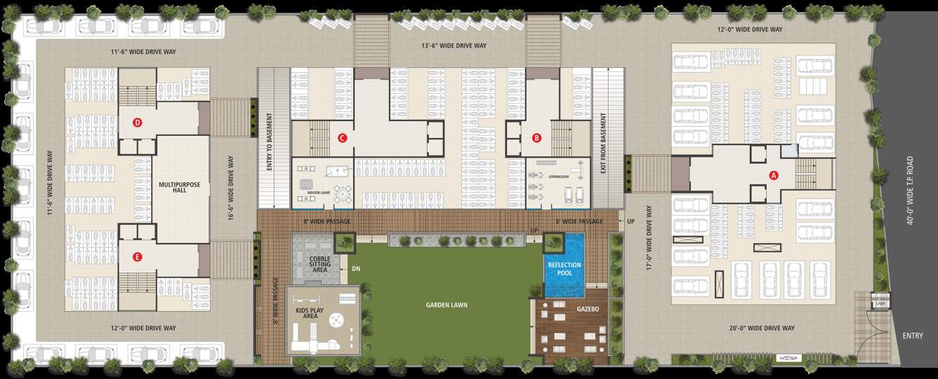  galaxy Cluster Plan for ground Floor