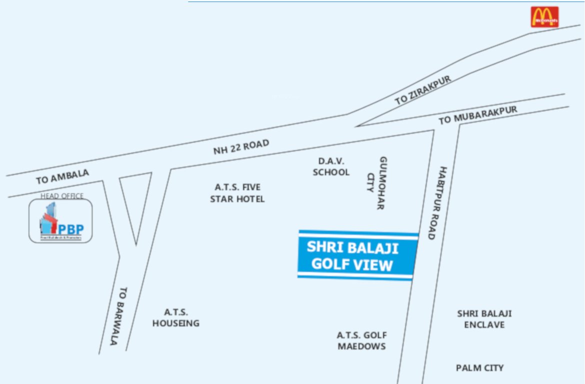 Images for Location Plan of Preet Shri Balaji Golf View