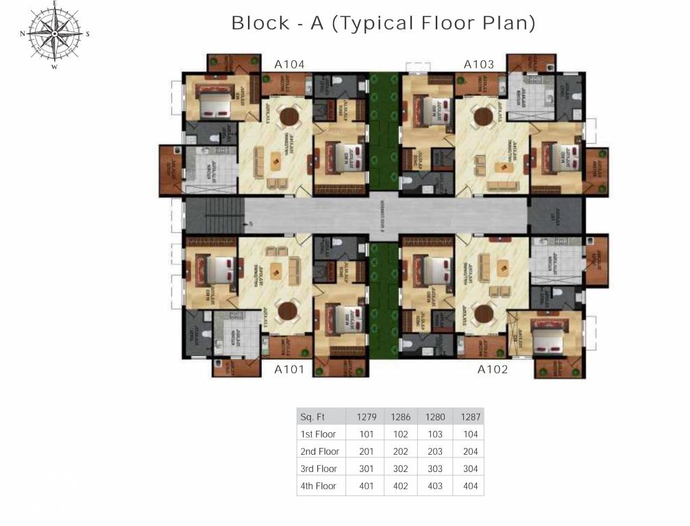  nana nani homes phase 5 Tower A Cluster Plan