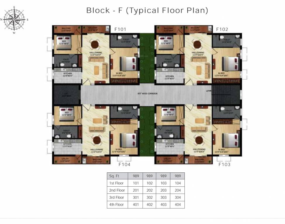  nana nani homes phase 5 Tower F Cluster Plan