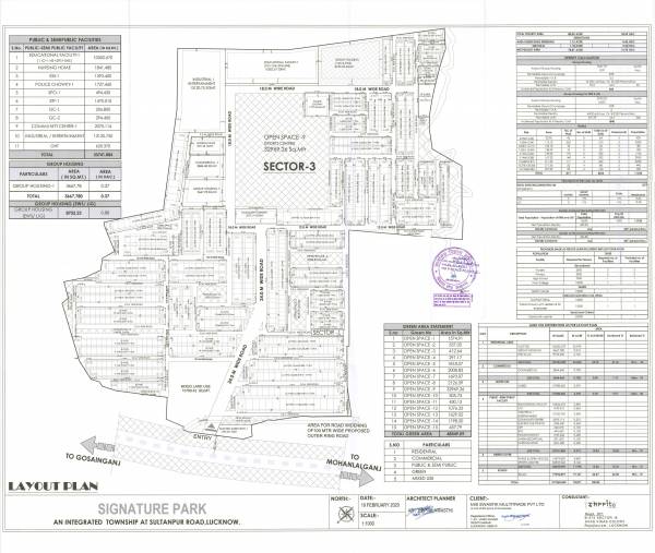  signature-park-sector-1 Layout Plan