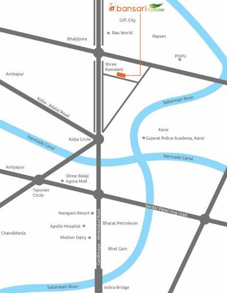 Images for Location Plan of Aakar Bansari Paradise