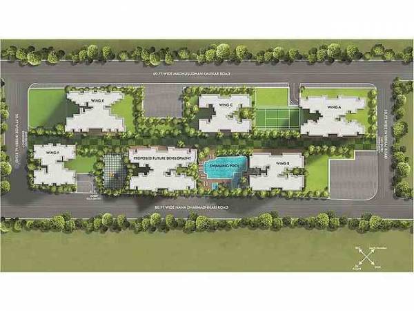 masterPlan of Rustomjee Seasons Wing D