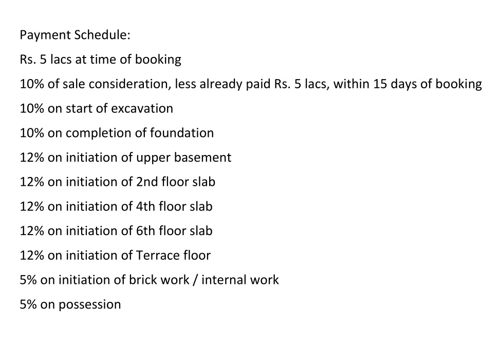 goldspot Construction Linked Payment (CLP) Payment Plan