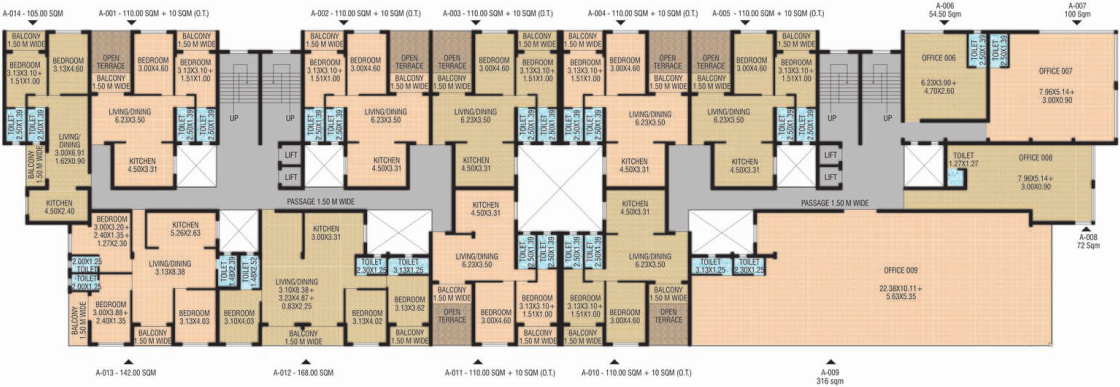  emerald block a Typical Floor Plan Of Building A 1st Floor