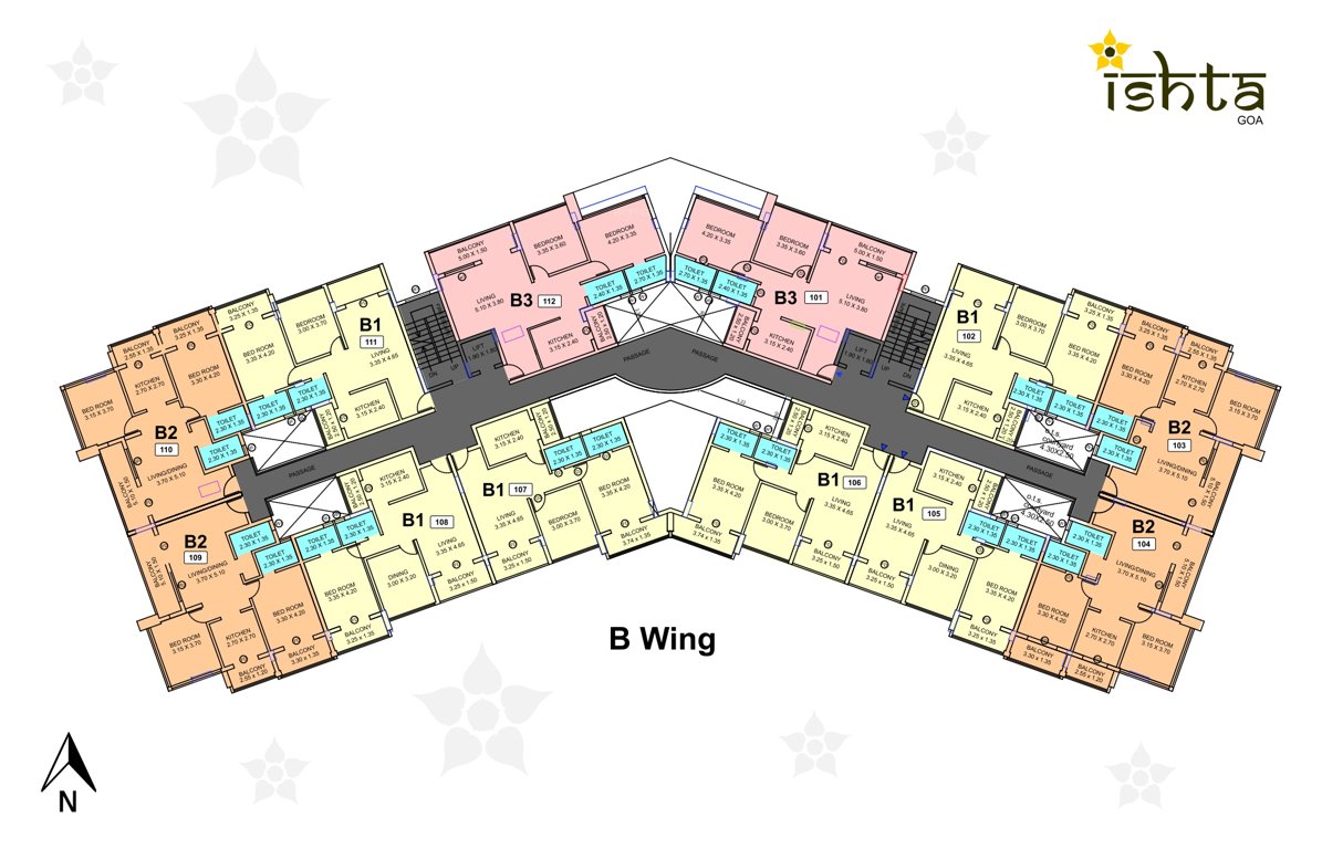  ishta goa phase i building b Cluster Plan