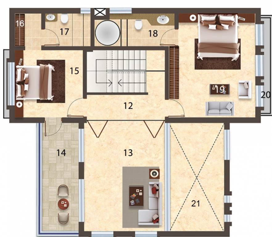 Images for Cluster Plan of Glimpse Villas