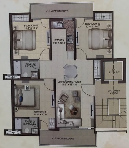 Images for Layout Plan of Hanumant Tulip Floors
