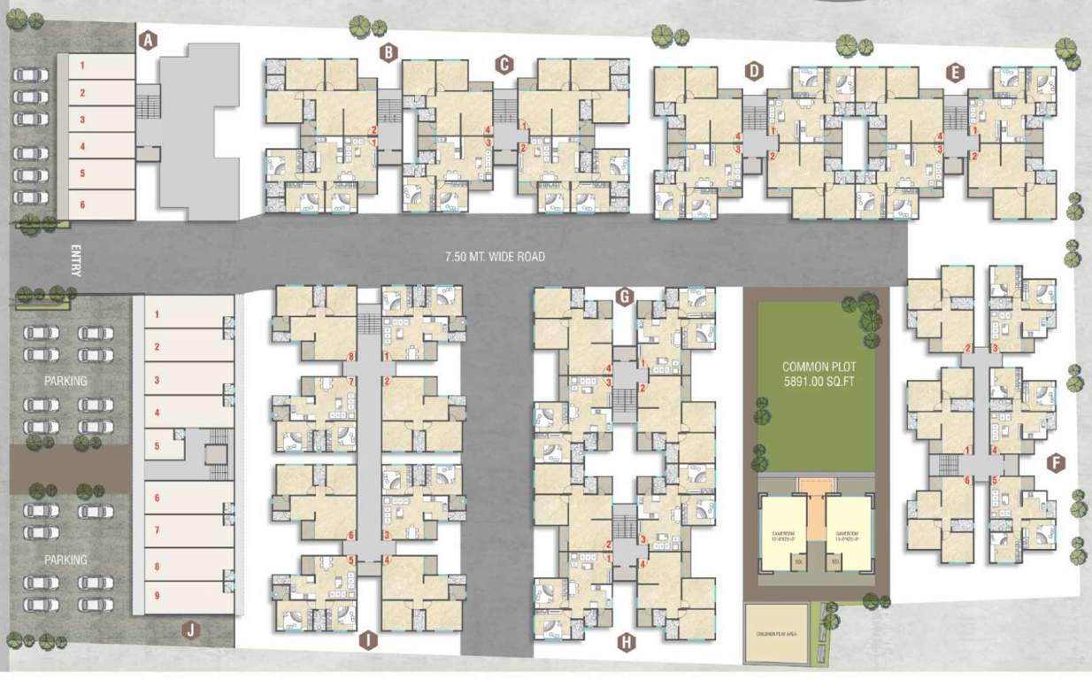  aashray residency Layout Plan
